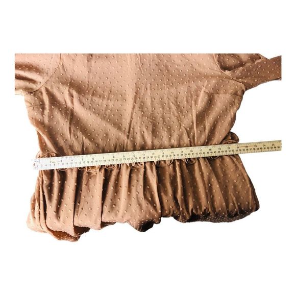 1466 Andree Women's sz 2X Brown Nude Textured Sheath Dress Knee Length - Picture 8 of 9